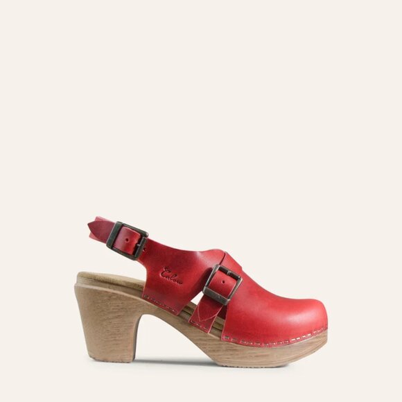 Calou Red Astrid Stockholm Clogs Comfort 39 8.5 - Picture 6 of 6